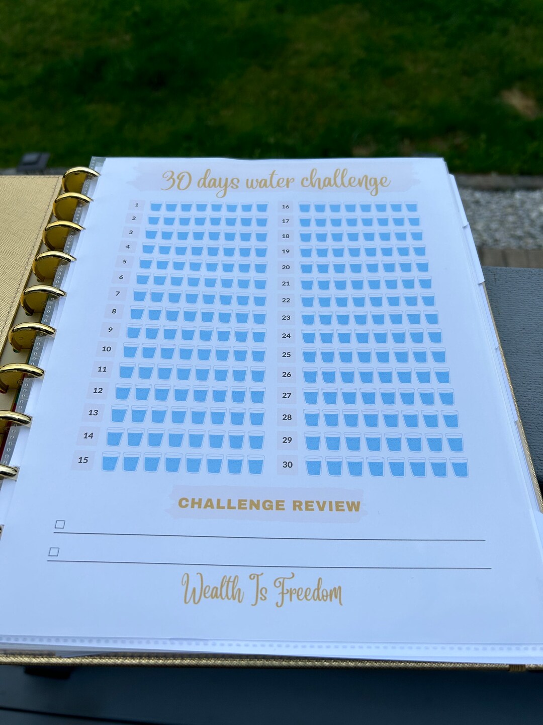30 Days Water Challenge - Etsy