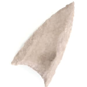 clovis culture native craft arrowhead 2 inches spearhead point arrow