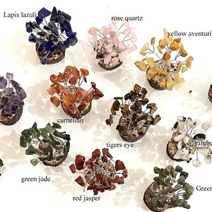Box of 12 agate chakra trees healing chakra meditation aura energy
