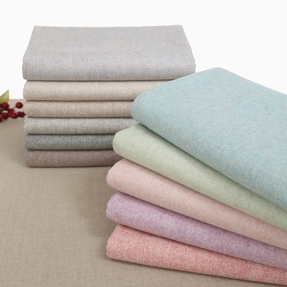 Flannel fabric, Wool Flannel Fabric, Wool Fabric, Winter fabric, Bundle Wool Fabric Sold By The Half Yard