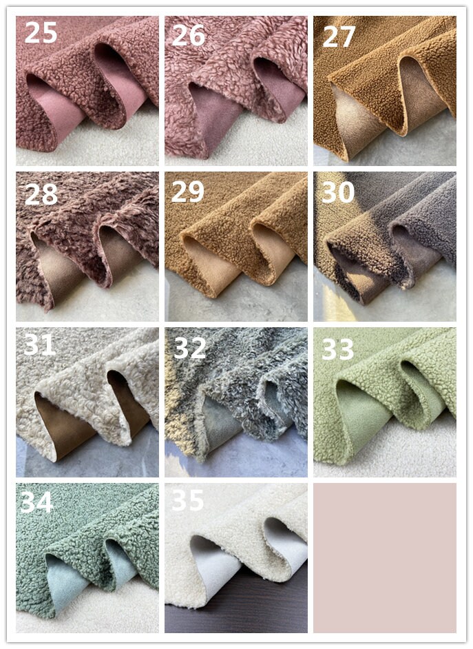 Teddy Plush Fabric, Polyester Plush Fabric, Lightweight Fleece Fabric,  Sherpa Fabric, Sweater Sportswear Fabric,toy Fabric, by the Half Yard 