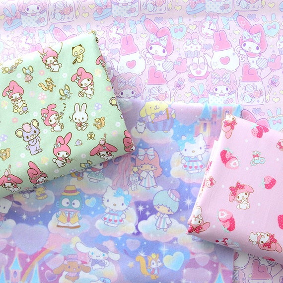 Cartoon Fabric 100% Cotton Fabric Bunny Fabric Dressmaking Patchwork Crafts Face Mask Fabric Cotton Fabric For Quilt Cover by the Half Yard