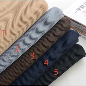 Förtjockat sandwichtyg för ryggsäck, hantverksmaterial, ryggsäcksmaterial, polyester, sandwichnättyg, säljs i halv meter, svartvitt