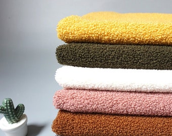 Teddy Plush Fabric, Sherpa Fabric, Fleece Fabric Sold By The Half Yard