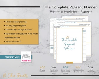 Complete Pageant Planner, Beauty Planner, Fashion Goodnotes Planner, Beauty Pageant Gift, Pageant Gifts, Pageant Fashion, Pageant Fitness