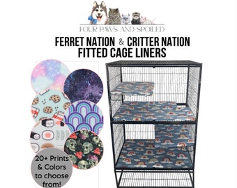 Double Fitted Cage Liners | Ferret Nation Cage Liners | Critter Nation Cage Liners | Fleece Cage Liners | Ferret | Chinchilla | Cage Liners