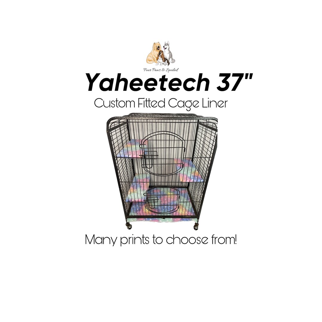 Yaheetech 37 Cage Liner NO RAMPS Fitted Cage Liner Fleece Cage Liners Cage Liners Chinchilla Rat