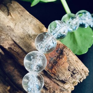 Natural/Himalayas/White crystal /10mm/ Handmade/give /beads/ice quartz