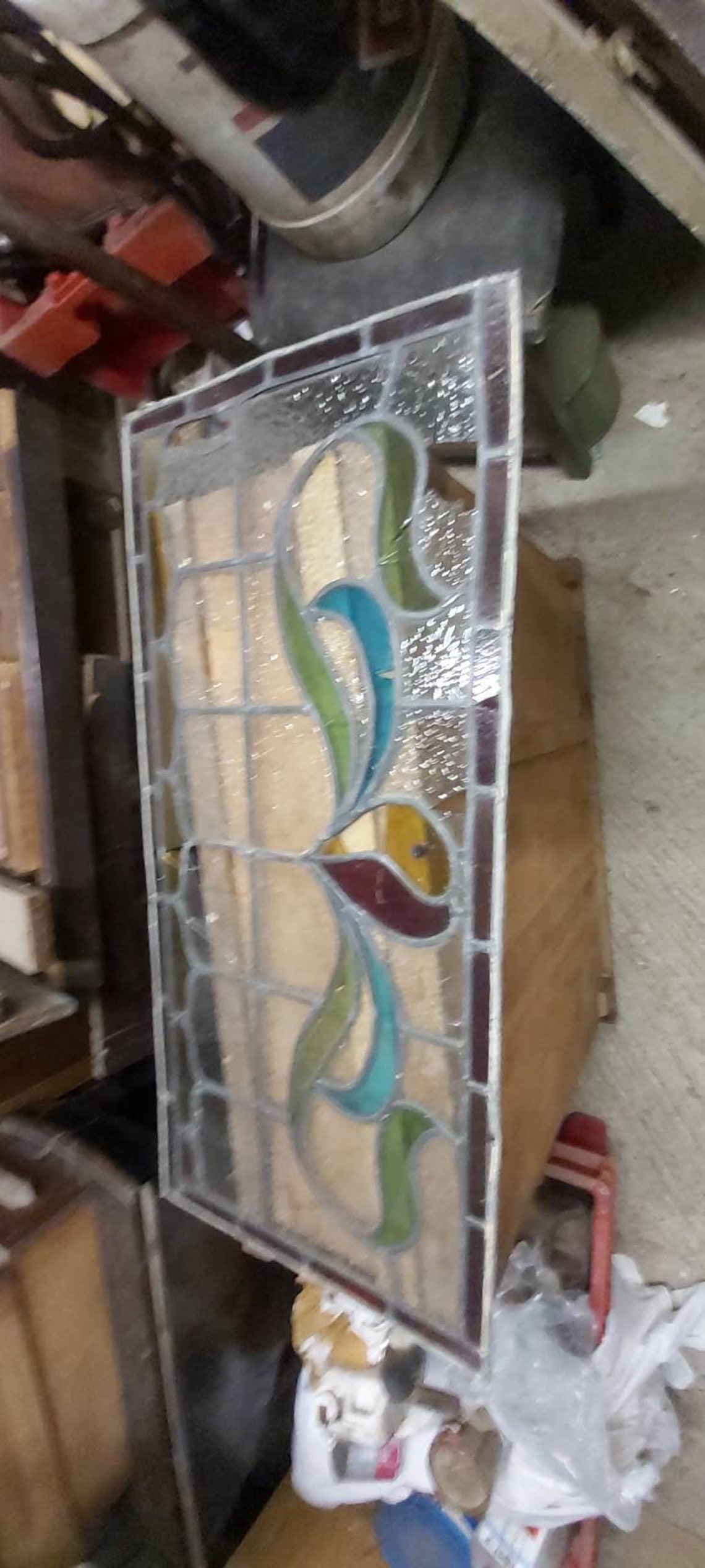 39 pieces of stained leaded glass sheets Etsy