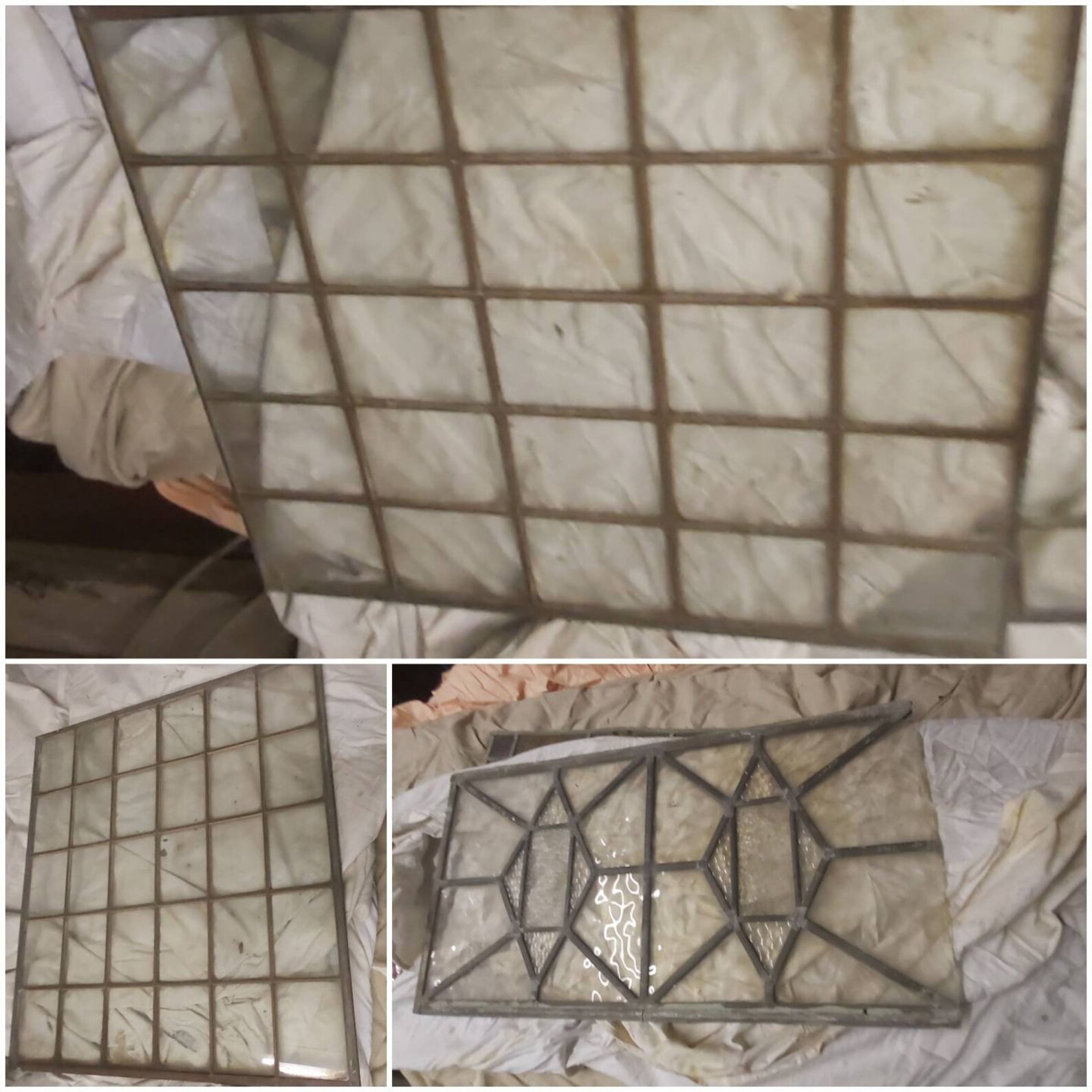 39 pieces of stained leaded glass sheets Etsy