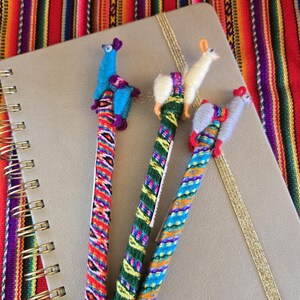 llama pen/ boho decor/ Peruvian pen/ colorful pen/ llama pen/ alpaca pen/ pen with llama/ Wedding guest gift/ peru pen