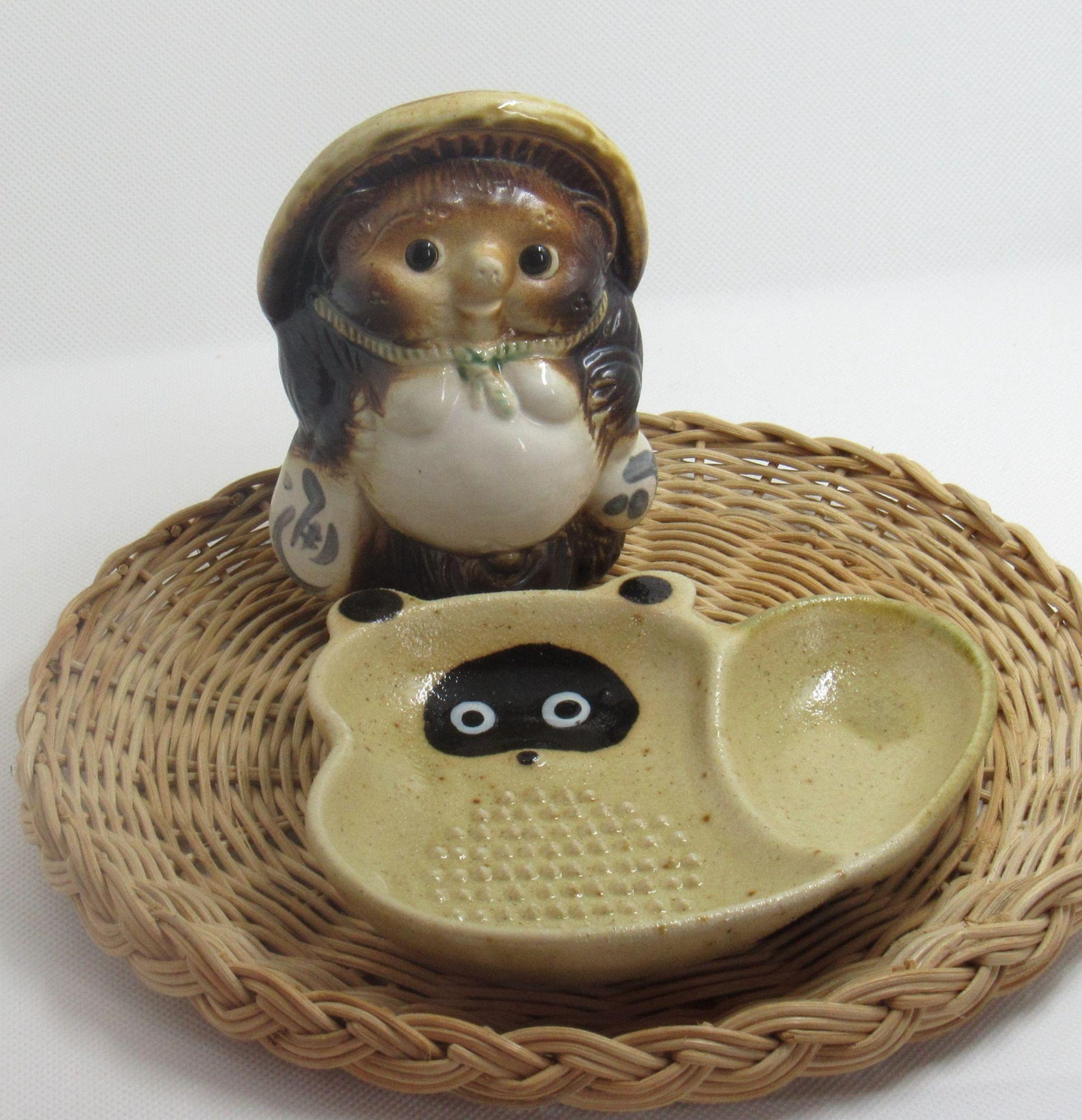 Small Ceramic GRATER Wasabi / Wasabi Grater Tanuki Japanese Etsy