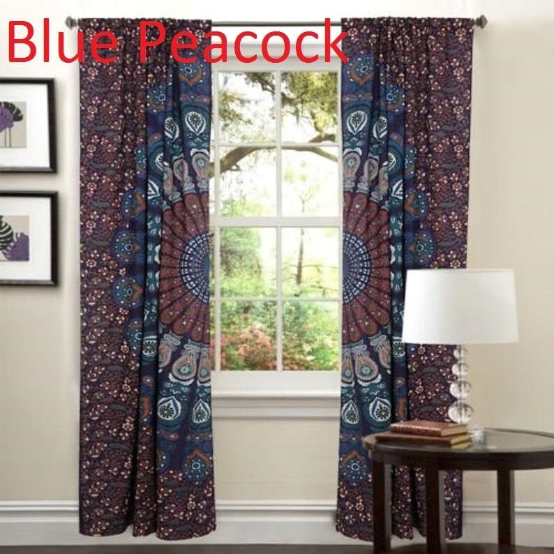 Hippie Curtains Boho Curtains Door Curtains 100Cotton Etsy