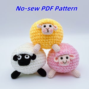 Chubby Sheep Crochet Pattern for Handmade Plushies - Amigurumi Tutorial