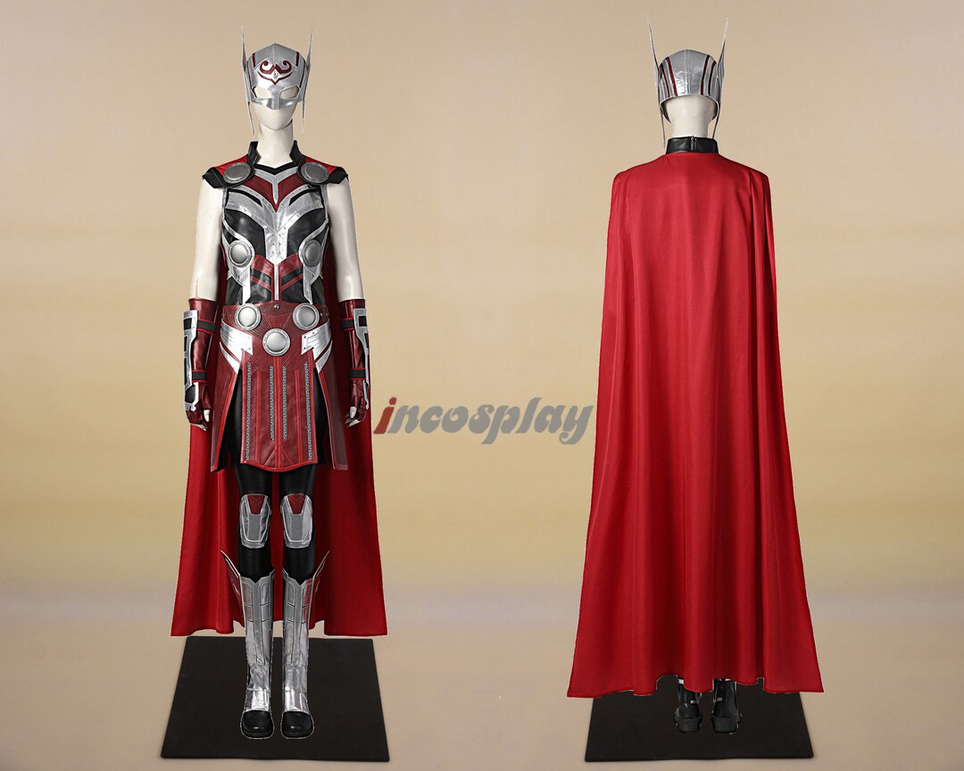 Women Outfit for Halloween Carnival Party Clothing Gender-Neutral Adult Clothing Costumes Thor Jane Foster Cosplay Costume 