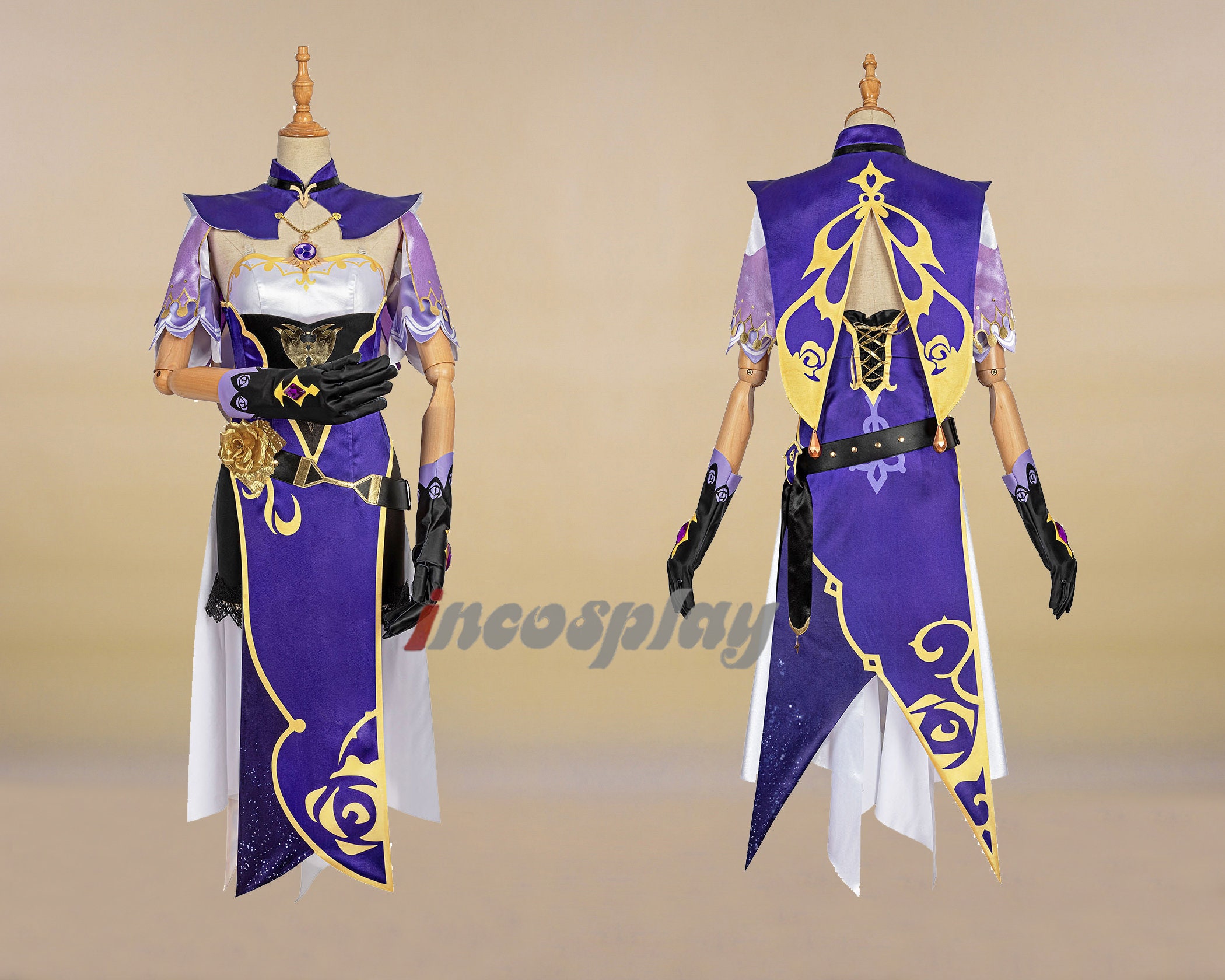 Luoweiming Genshin Impact Lisa Cosplay Kostüm - Komplettes Outfit Für Halloween & Conventions