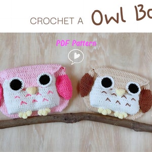 Owl Bag Crochet Pattern, Handmade Owl Bag Crochet DIY