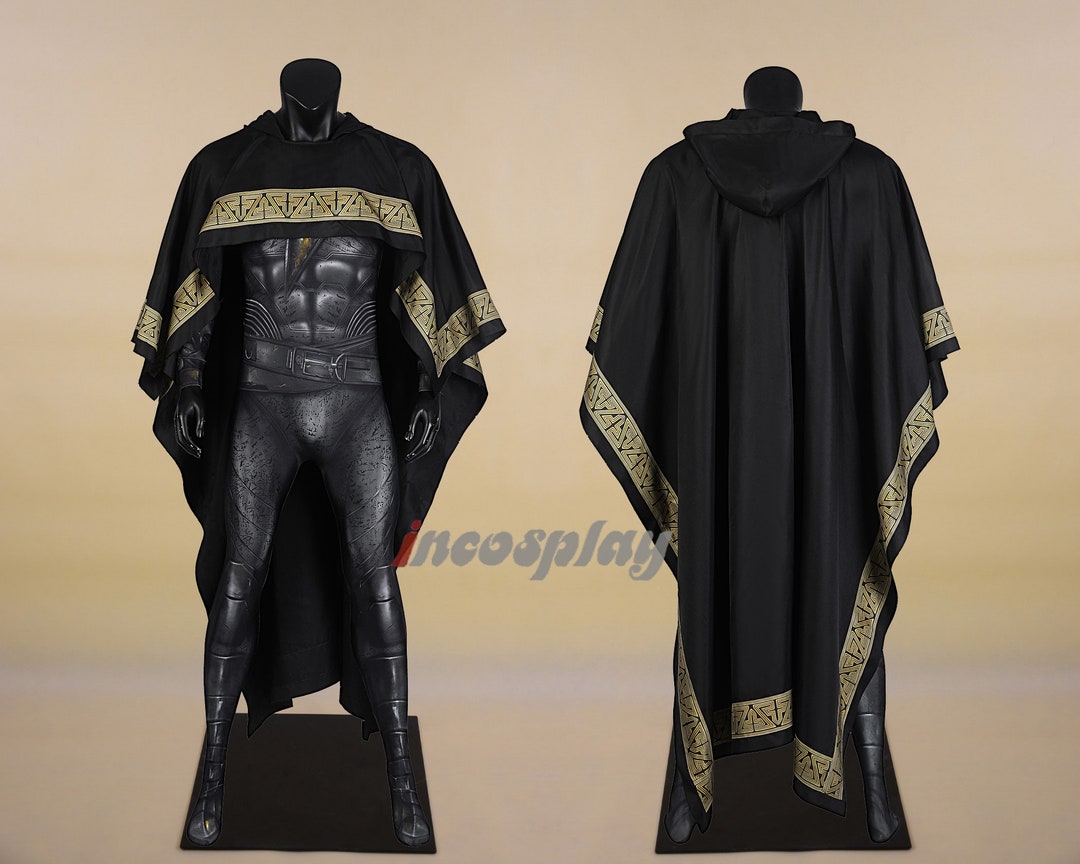 Black Adam Cosplay Costume Black Adam Cape Bodysuit - Etsy