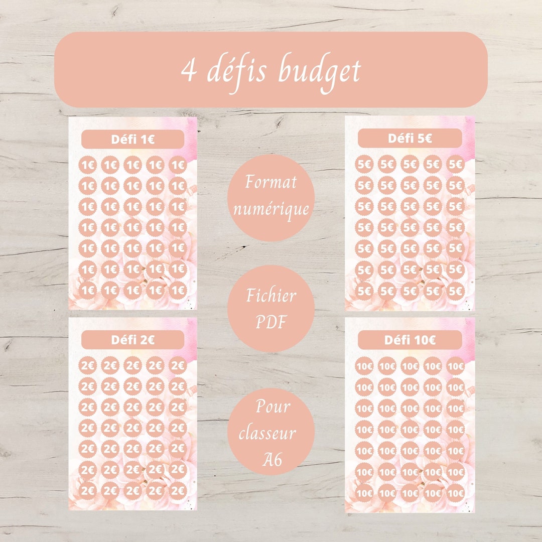 D fis Budget Imprimer Pour conomiser De L argent Etsy Australia