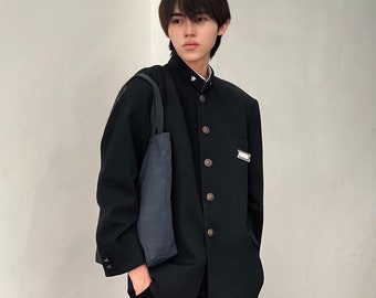88kg 1m88 - Real vintage Gakuran that Japanese students wear in school / school’s uniform boys outerwear 学ラン