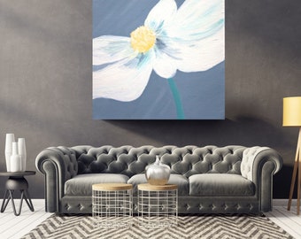 Print on canvas - White flower Nr. 4