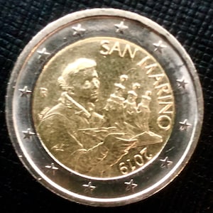 Coin 2 Euro San Marino Republic - coin 2 euro San Marino 2019 Very Rare: 1 in 390,000