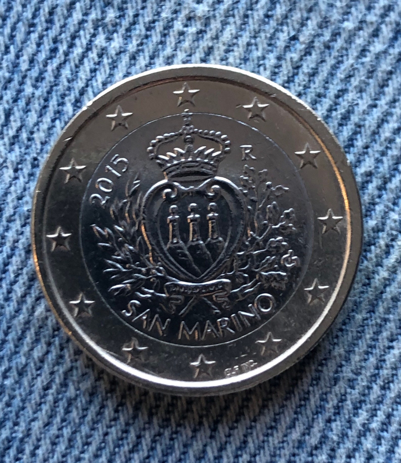 Coin 1 Euro San Marino Republic 1 euro San Marino 2015 Etsy Italia