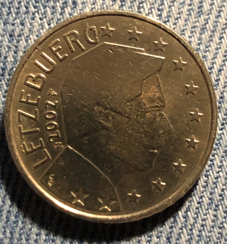 Moneda 50 eurocent Luxemburgo 2002 | Etsy
