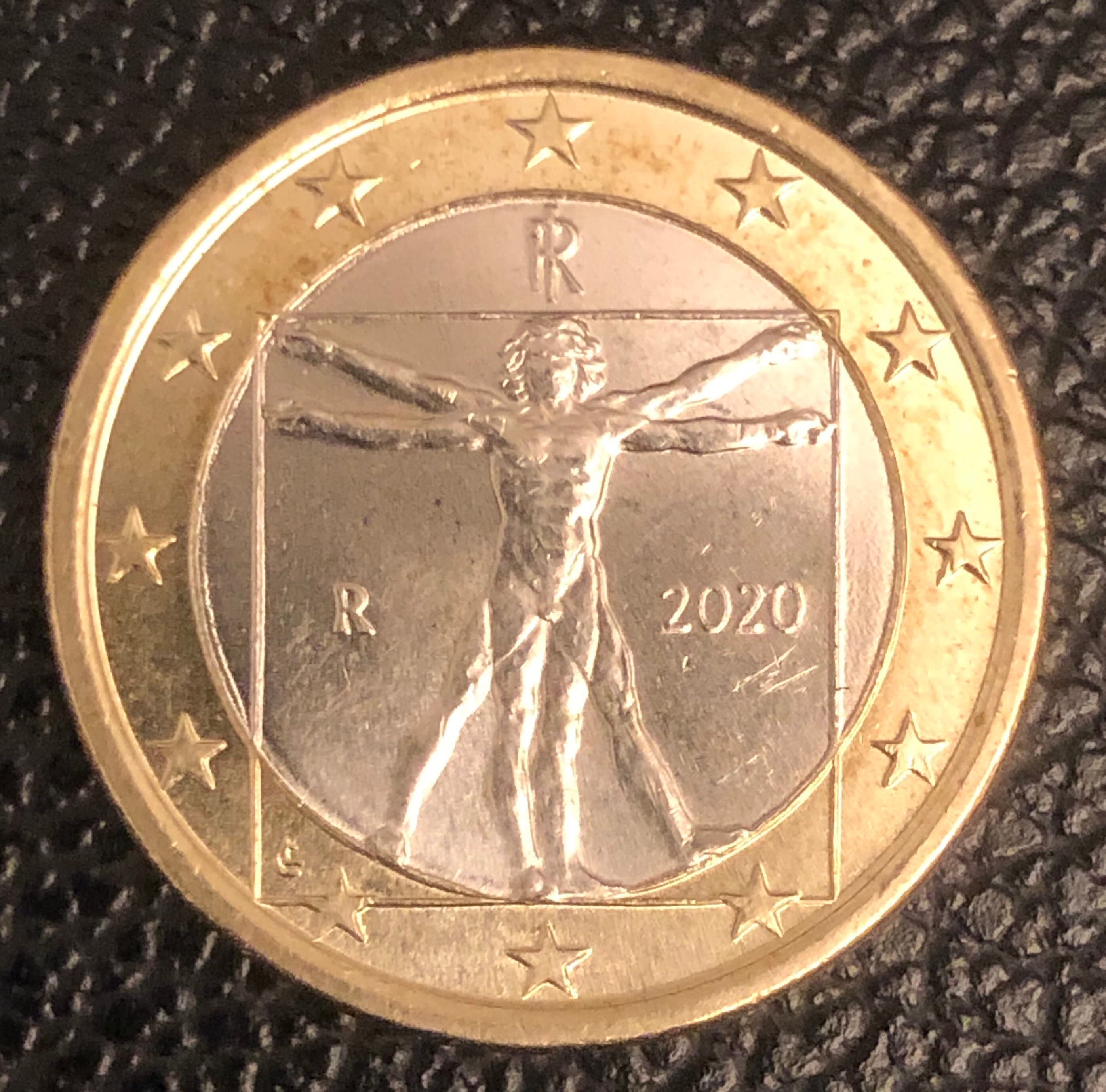 Piece De 1 Euro Rare Leonard Vinci Coin 1 Euro Italy 2020 Italy leonardo Da Vinci - Etsy Norway