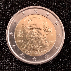 Coin 2 Euro Italy Italia 2013 Commemorative Giuseppe Verdi - Rare