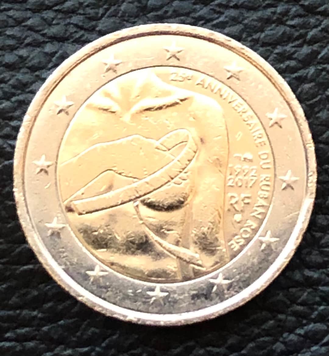 Piece 2 Euros 25 Anniversaire Ruban Rose Coin 2 Euros France 2017 Commemorative 25 Anniversaries D Du - Etsy  Australia