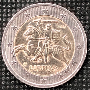 Coin 2 Euro Lietuva Lithuania 2015 - Lietuva 2015 - Knight of Vytis