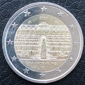 Coin 2 euro Germany 2020 J (Hamburg) - Brandenburg - commemorative RARE