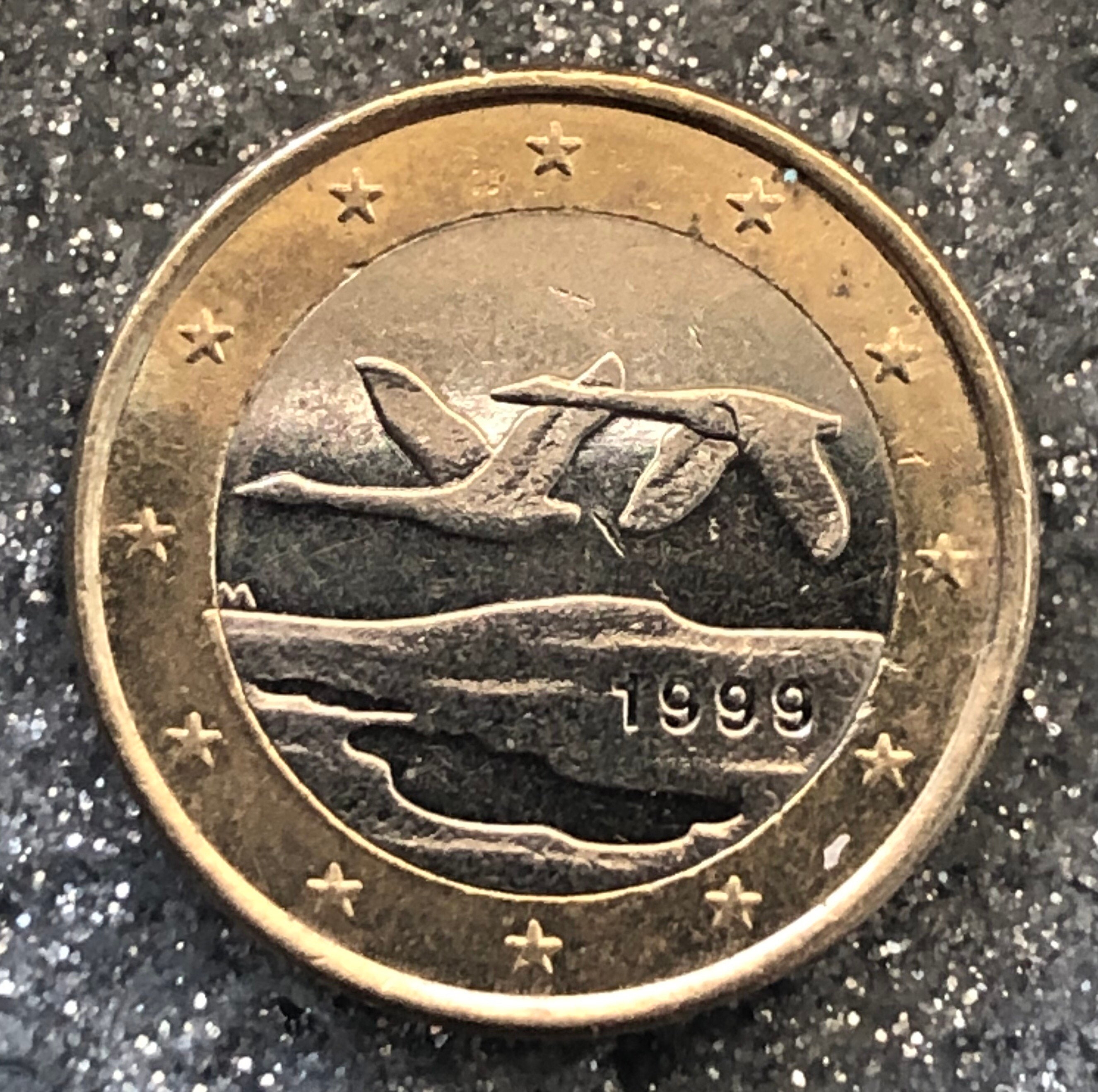 Piece De 1 Euro 1999 Valeur Coin 1 Euro Finland 1999 Finland flying Swan - Etsy UK