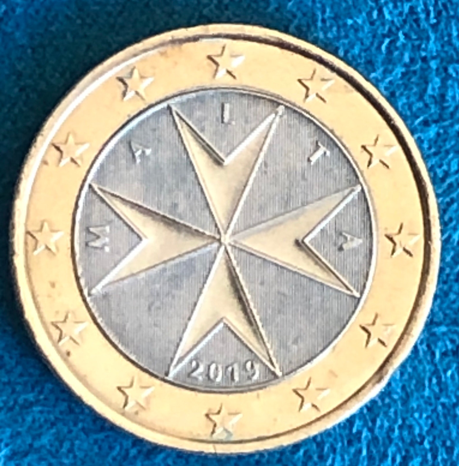 Munt 1 Euro Malta Republiek 2019 F Zeldzaam Etsy Belgi 