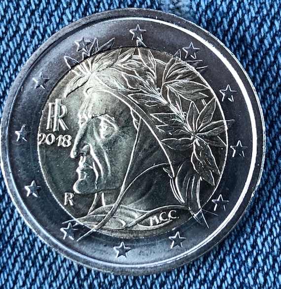Pièce 2 euro Italie 2018 Dante Alighieri Etsy Pièce 2 euro Italie 2018 Dante Alighieri Etsy