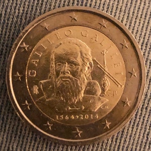 Coin 2 euro Italy Italia 2014- commemorative Galileo Galilei