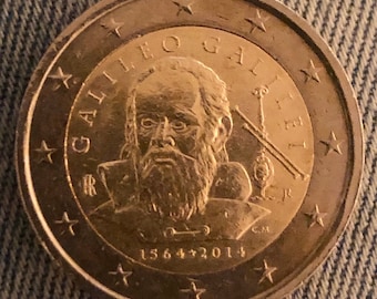 Coin 2 euro Italy Italia 2014- commemorative Galileo Galilei