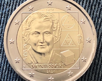 Coin 2 euro Italy 2020 - Commemorative Maria Montessori
