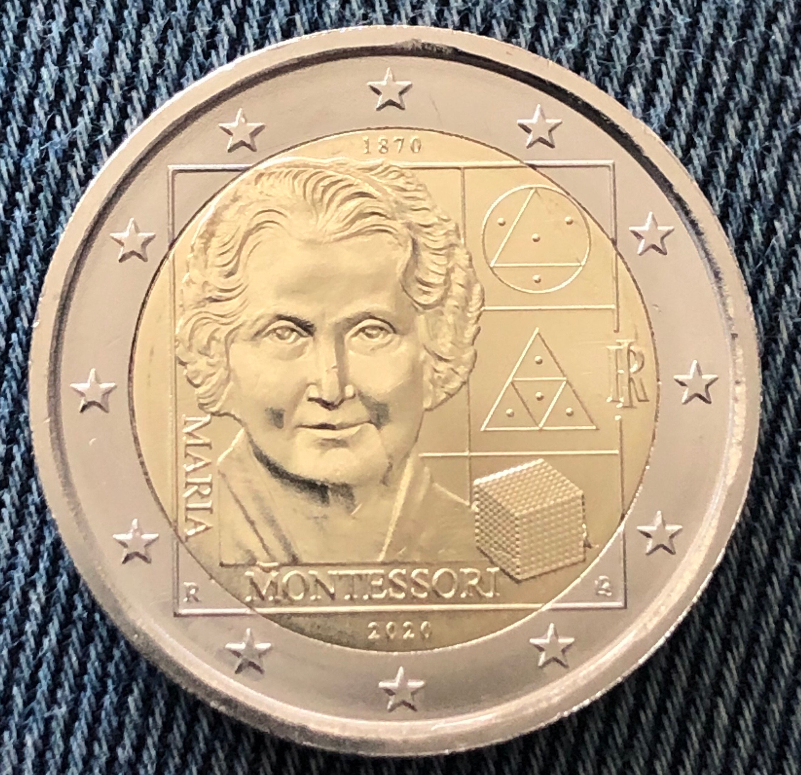Pièce de 2 euros Italie 2020 Commémorative Maria Montessori Etsy France Pièce de 2 euros Italie 2020 Commémorative Maria Montessori Etsy France