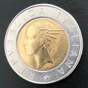 2425.　未使用　1980年　イタリア　L.500 硬貨 女性の横顔 船 Yahoo!オークション -「l500」(世界) (硬貨)の落札相場・落札価格