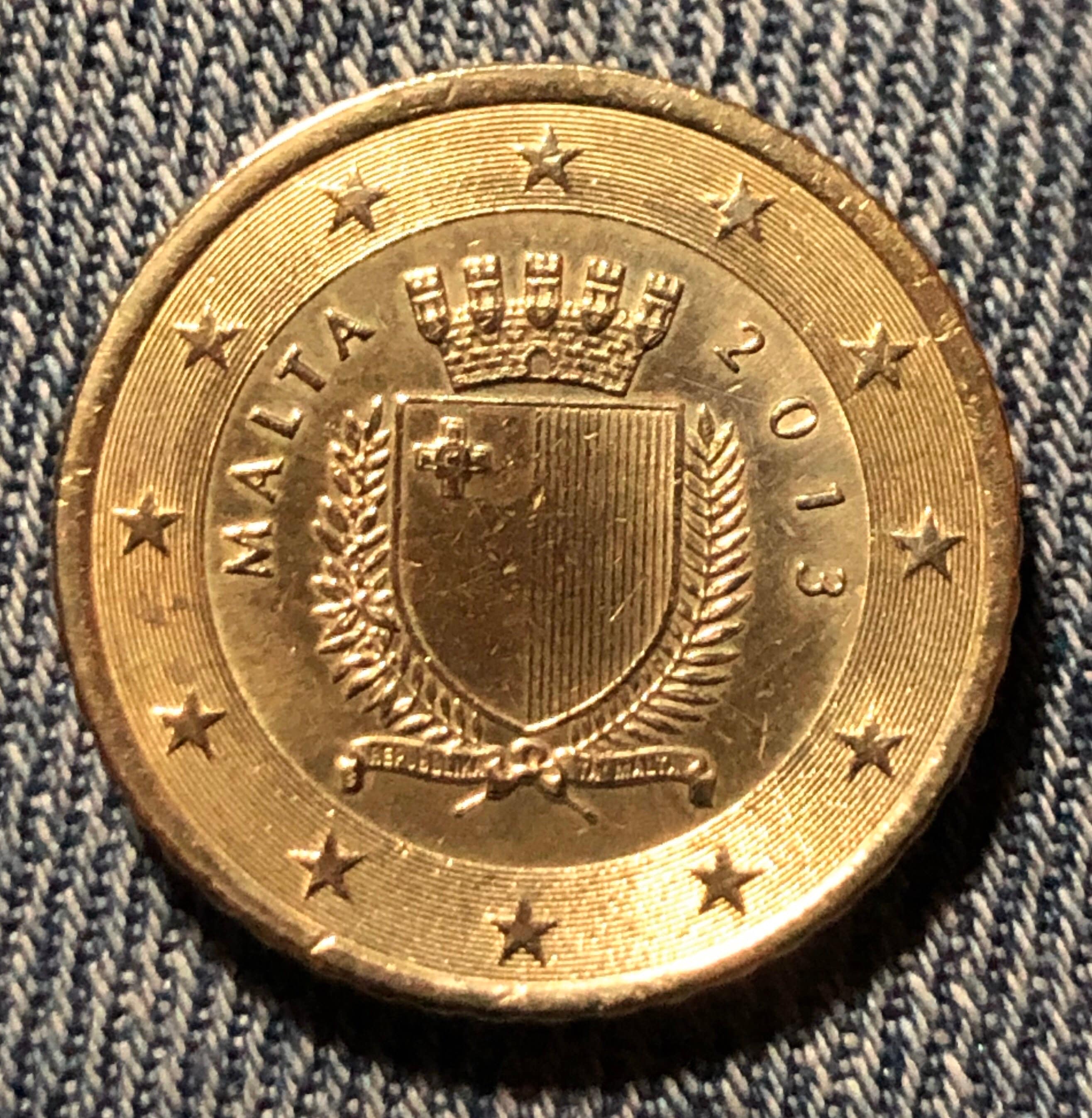 Pièce De 50 Centimes Malte 2008 Valeur Pièce 50 eurocent Malte 2013 - Etsy France