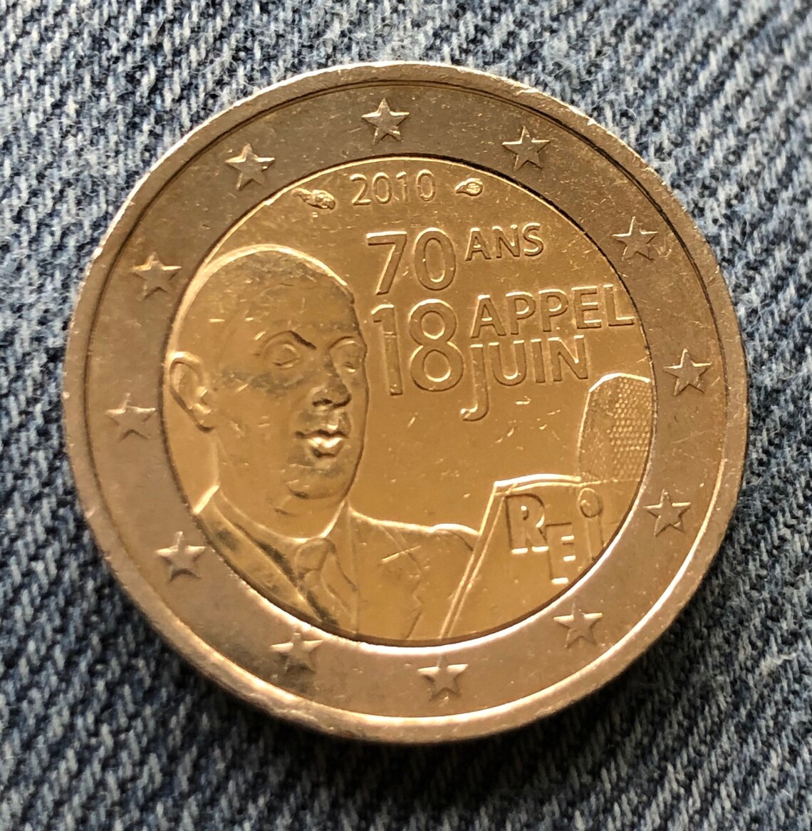 2 Euros 70 Ans Appel 18 Juin