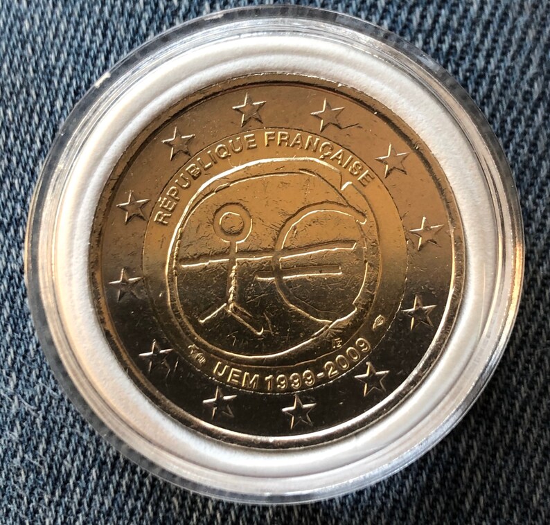 Pièce 2 Euros Uem 1999 2009 Valeur