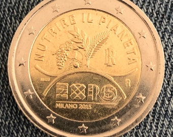 Coin 2 euro Italy Italia 2015 commemorative EXPO Milano - Nutrire il pianeta