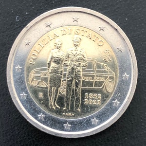 Coin 2 euro Italy 2022 - State Police commemorative 170 years