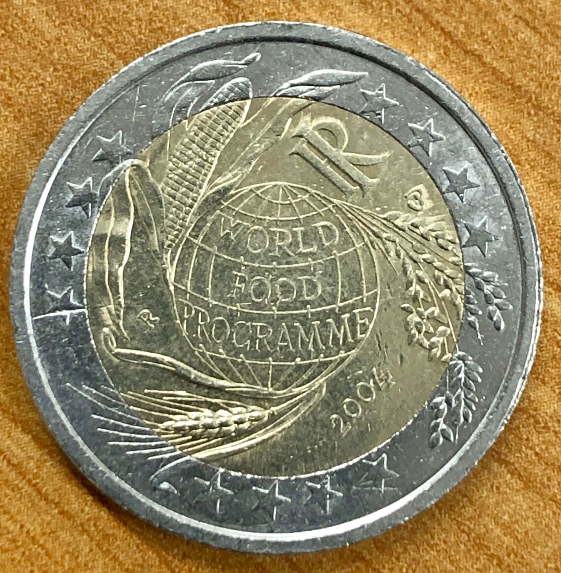 2 Euro Münze World Food Programm 2004 Wert Coin 2 Euro Italy Italy 2004 Commemorative World Food - Etsy