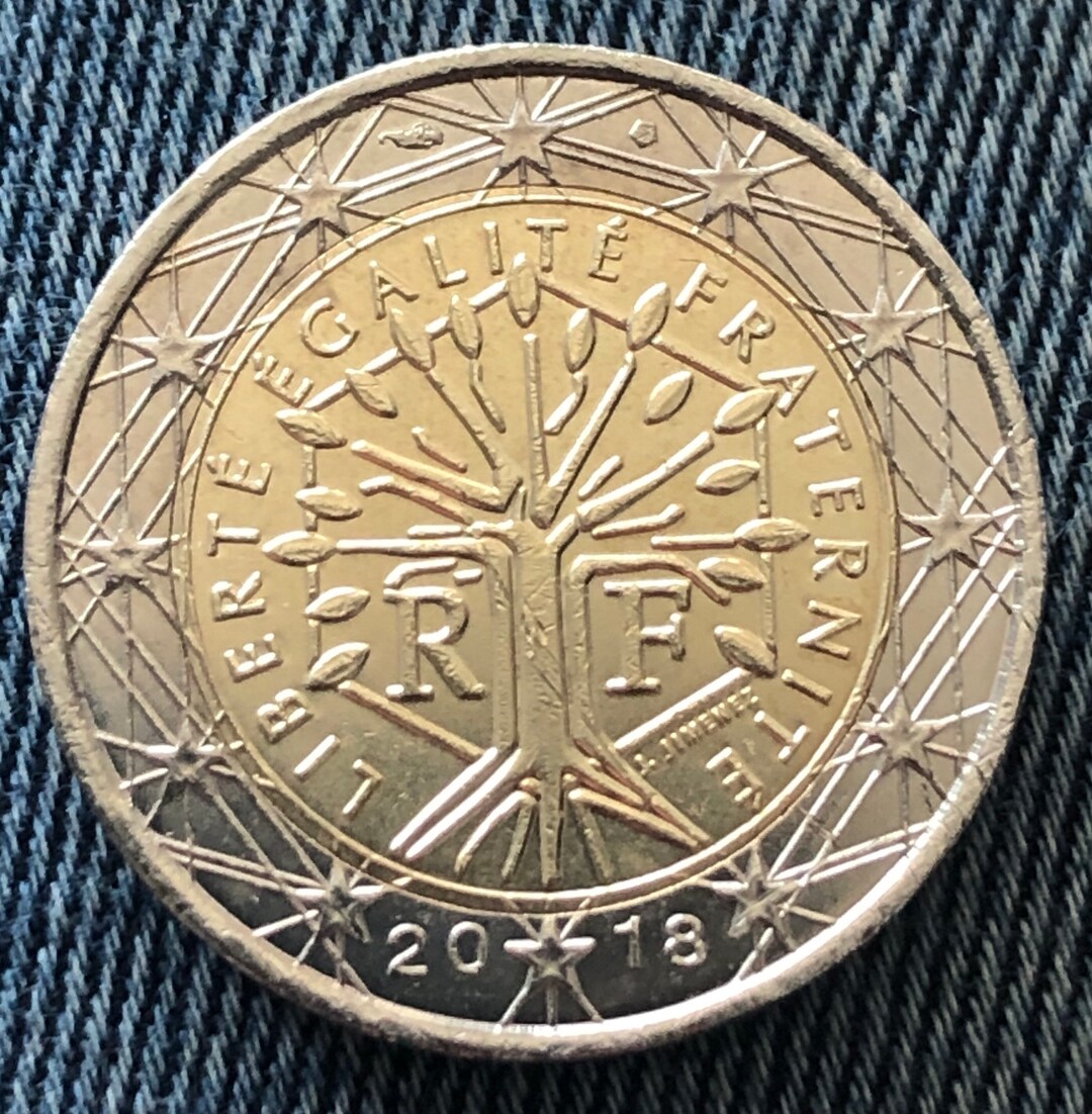 Piece De 2 Euro Liberte Egalite Fraternite 2022 Coin 2 Euro France Republic 2018 the Tree of Life Very Good - Etsy
