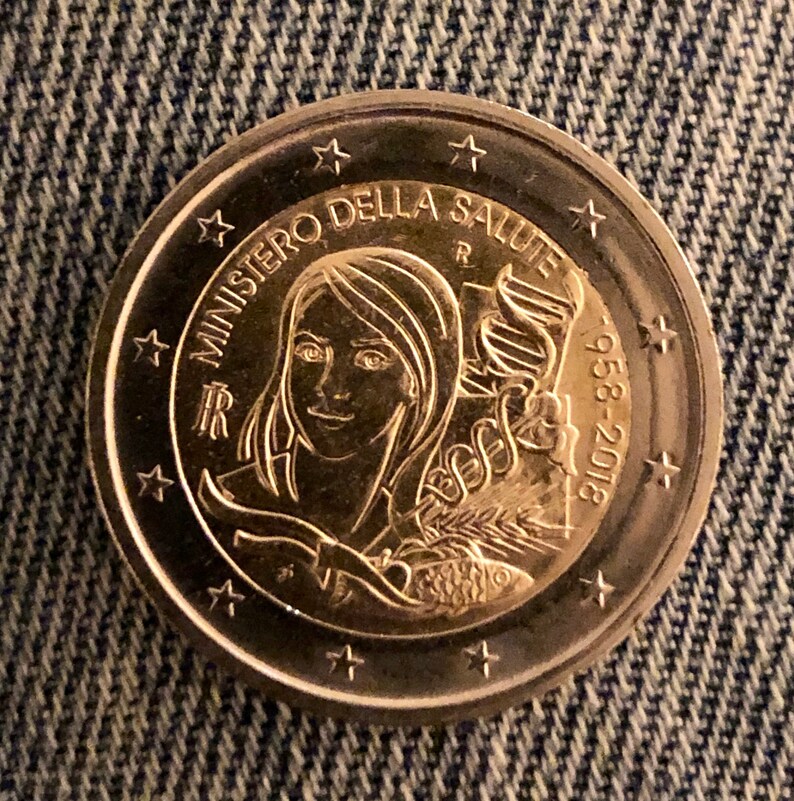 Coin 2 Euro commemorative Italia 2018