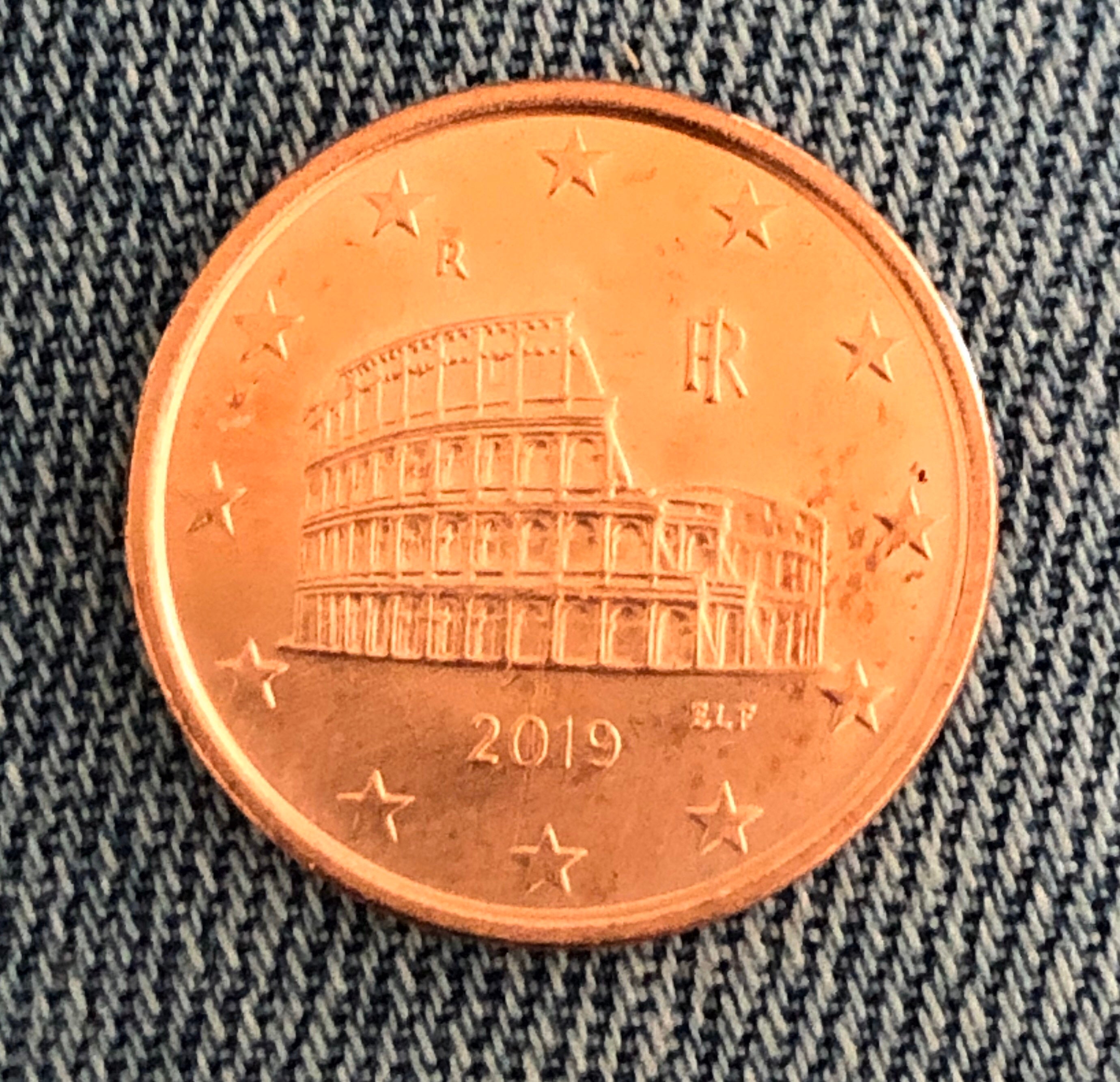Pièce De 5 Centimes Euro Rare Prix Pièce 5 eurocent italie 2019 Rare - Etsy France